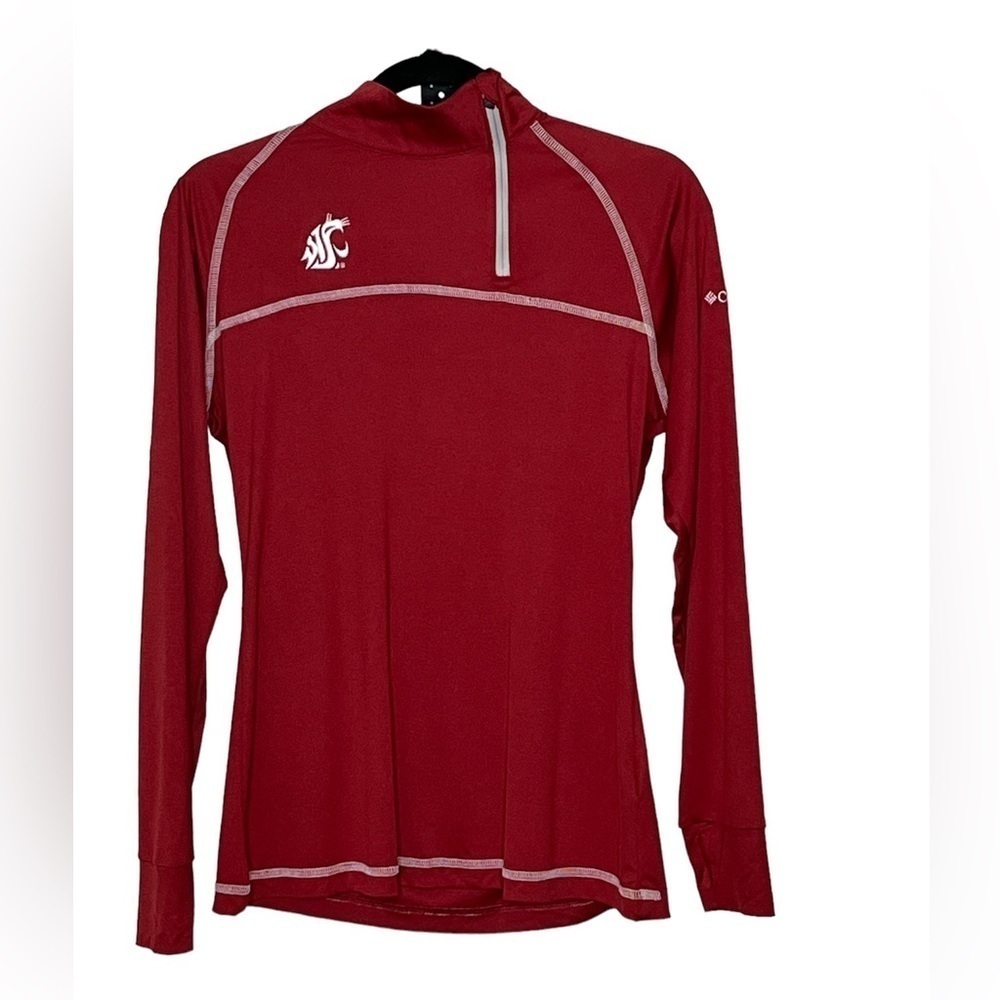 Columbia Golf 1/4 Zip Crimson Jacket Sz Med